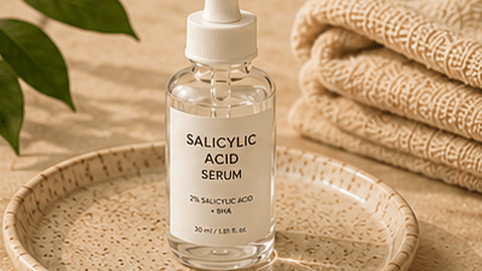 Salicylic acid serum bottle